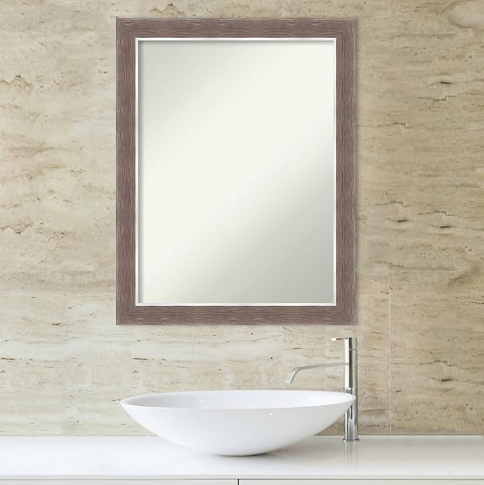 Amanti Art Brown Bathroom Mirror - Image 5