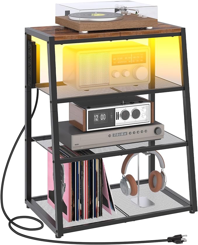 HOOBRO 4-Tier AV Media Stand - Image 9