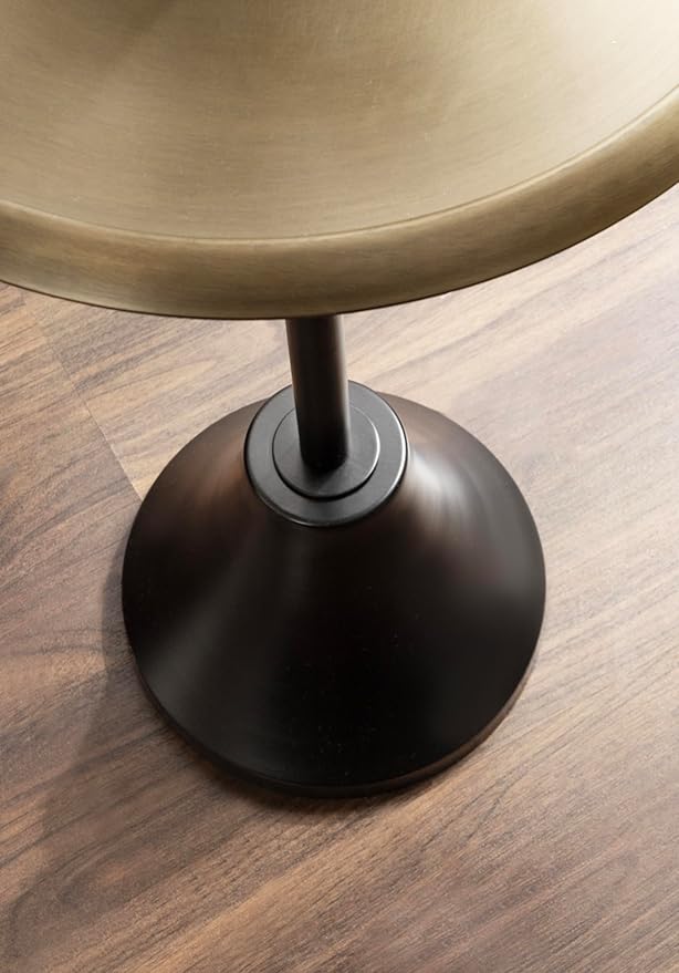 Kate and Laurel Sanzo Modern Pedestal Round Side Table; 15 x 15 x 24; Antique - Image 6
