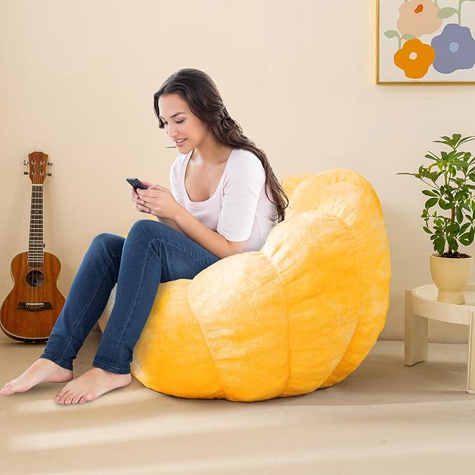 Pumpkin Bean Bag Sofa Chair, Bean Bag Chair - Image 7