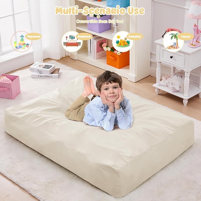 Kids Bean Bag Chair Bed - Image 5