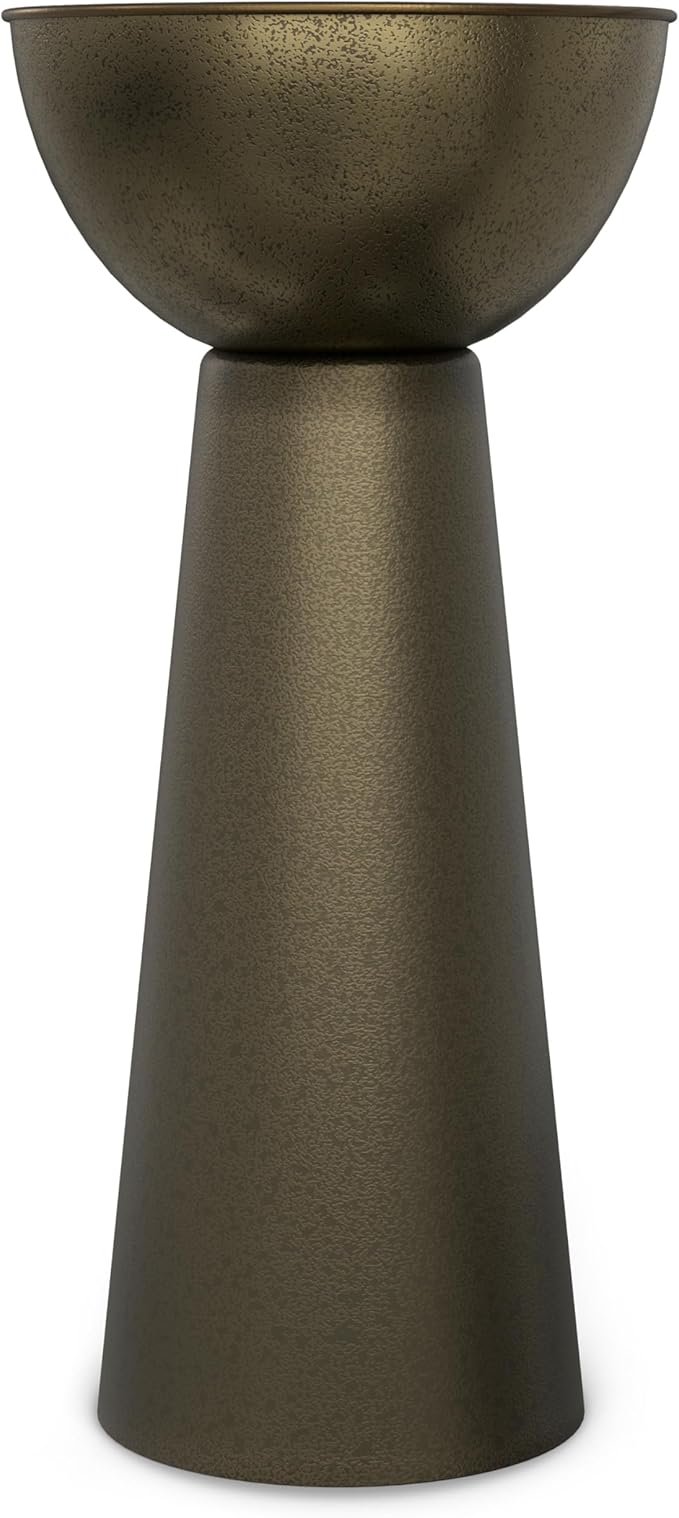 SIMPLIHOME Surrey Contemporary Modern 12 inch Wide Metal Side Table in Antique - Image 4