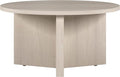 Henn&Hart 32" Round Wood Pedestal Coffee Table by HennHart
