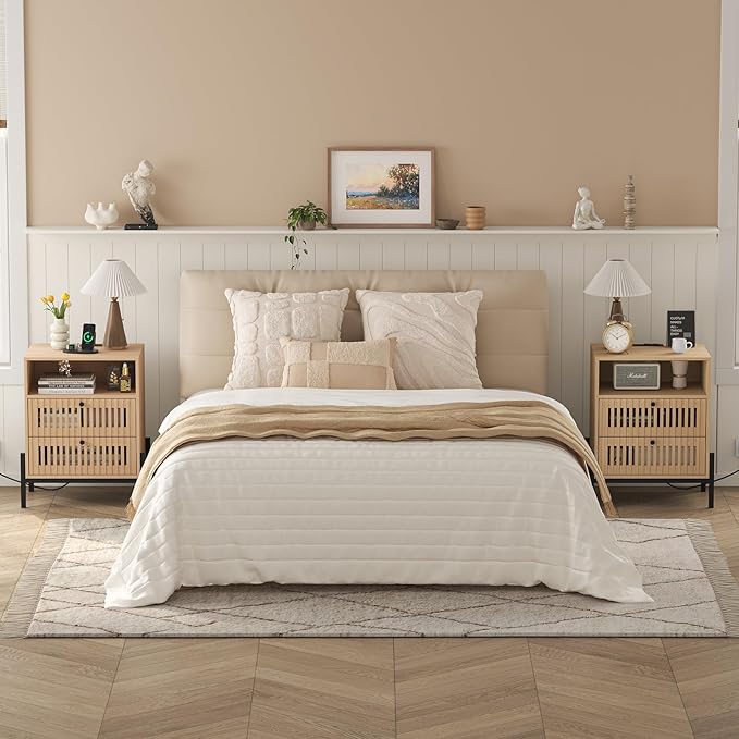 Vabches End Table Industrial Style Nightstand - Image 10