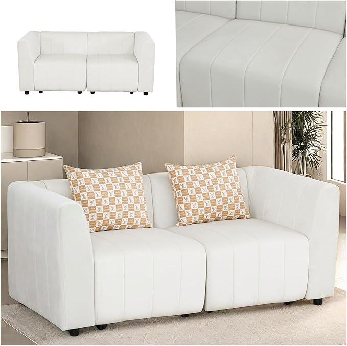 Loveseat Sofa, 67″ Comfy Cloud Couch - Image 4