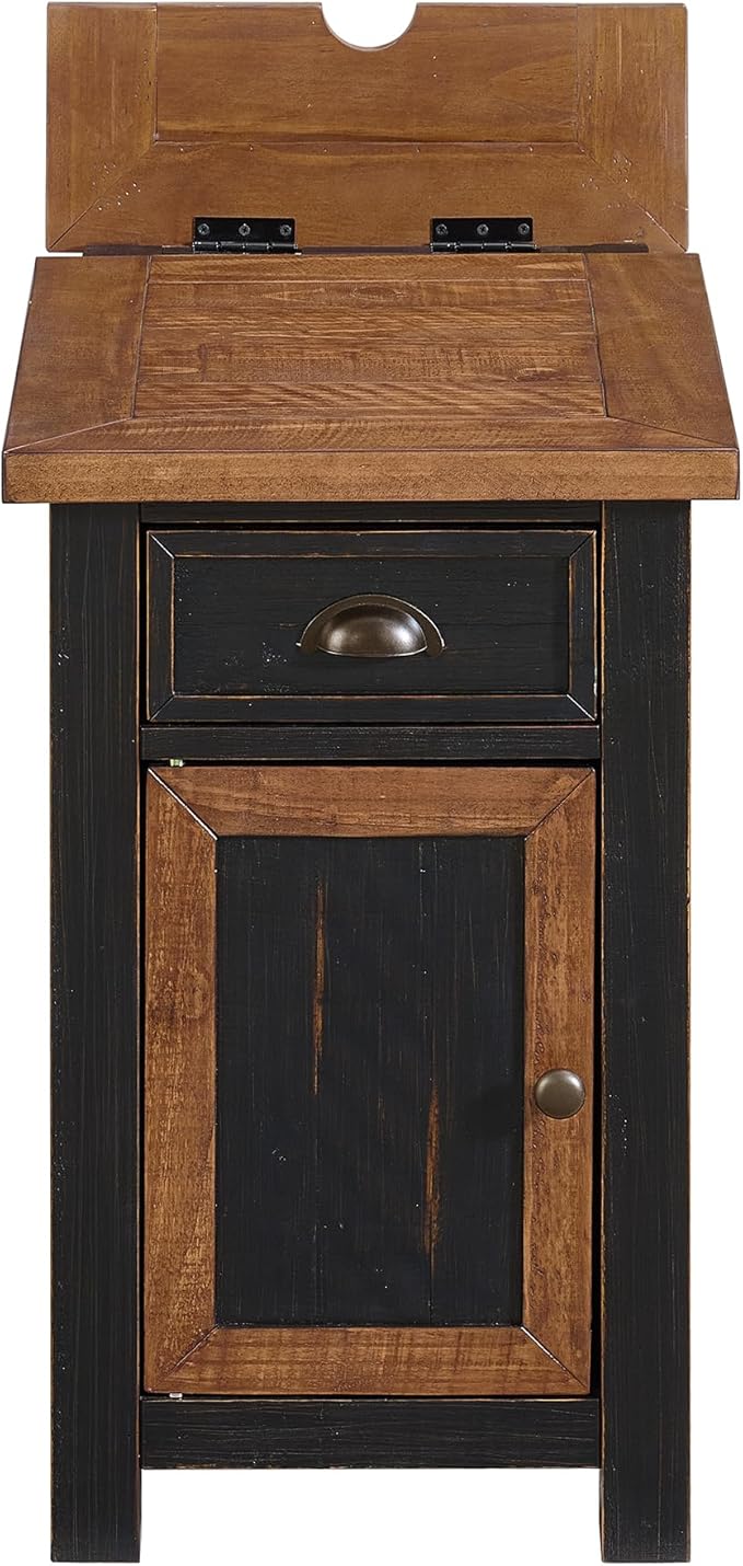 Martin Svensson Home Solid Wood Black and Honey Monterey Chairside End Table - Image 5