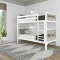 Max & Lily Bunk Bed, Scandinavian Modern Bunk Bed, Solid Wood Twin-Over-Twin by MaxLily
