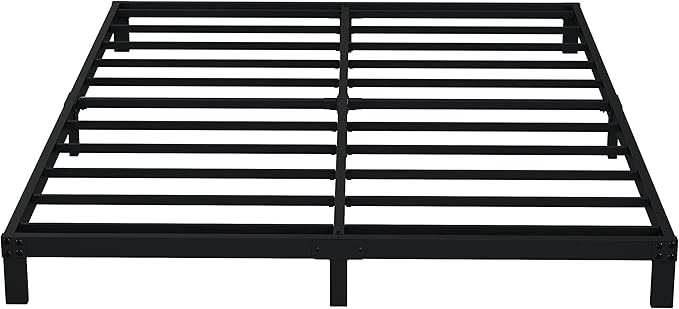 EMODA 6 Inch California King Bed Frames Heavy Duty Metal Cal King Platform by EMODA