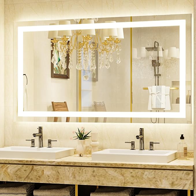 48'' x 32'' LED Bathroom Mirror - Image 2