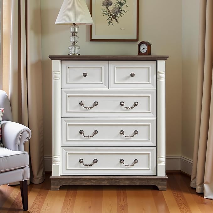 31.5" Farmhouse Sideboard Buffet Cabinet by LynginsCreativeLife