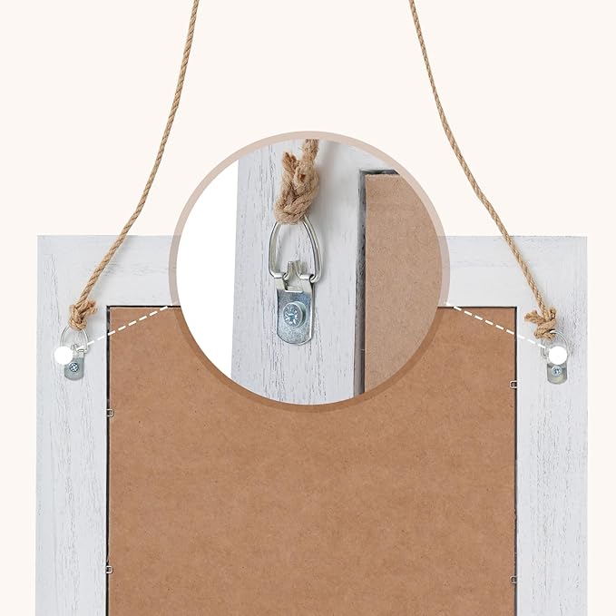 QDSSDECO 16"×20" Wall Mirror Farmhouse Decor Rectangular Mirror Hanging - Image 5