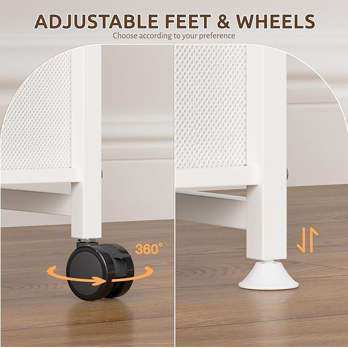 Small Narrow Side Tables for Small Spaces, Skinny Bedside End Table Nightstand - Image 5