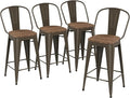 Yongqiang 26 inch Bar Stools Set of 4 Kitchen Counter Height Bar Chairs High by lightupyourlife