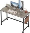 Rolling Computer Desk with Wheels, Gaming Desk by MERICONIA
