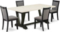 East West Furniture V627MZ650-5 5 Piece Dining Room Table Set Includes a by EastWestFurniture