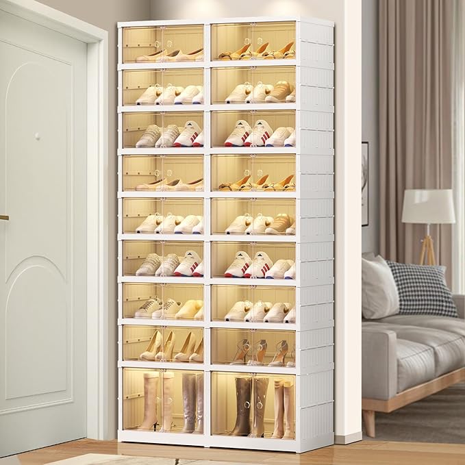 Foldable 9-Tier Shoe Rack Organizer - Image 2