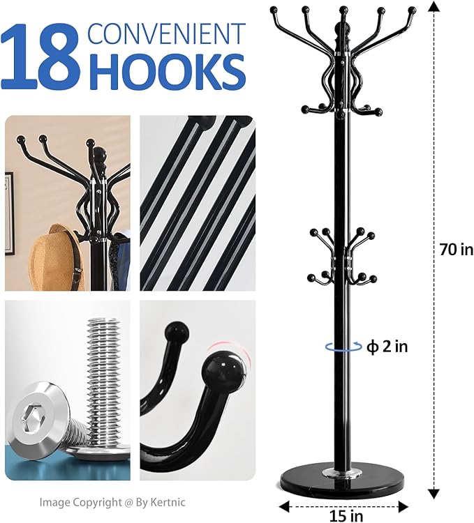 Kertnic Freestanding Coat Rack - Image 6