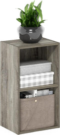 Furinno Luder Bookcase / Book / Storage, 2-Tier Cube, French Oak by Furinno-FitsYourSpaceFitsYourBudget