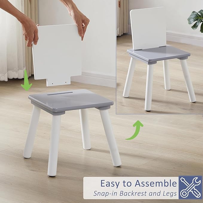 VECELO Activity Table and 2 Chair Set - Image 5