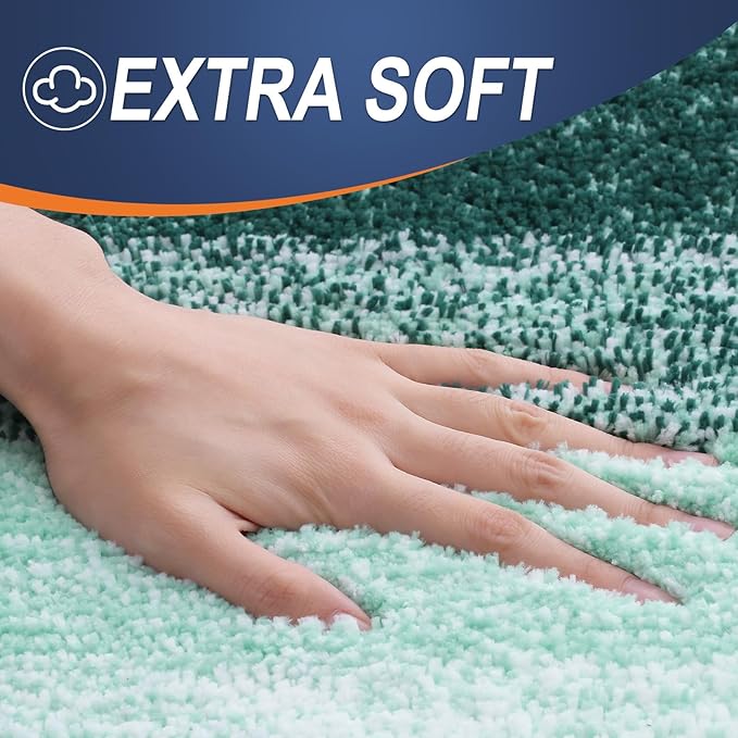OLANLY Bathroom Rugs Mat 24x16, Extra Soft Absorbent Microfiber Bath Rugs - Image 3