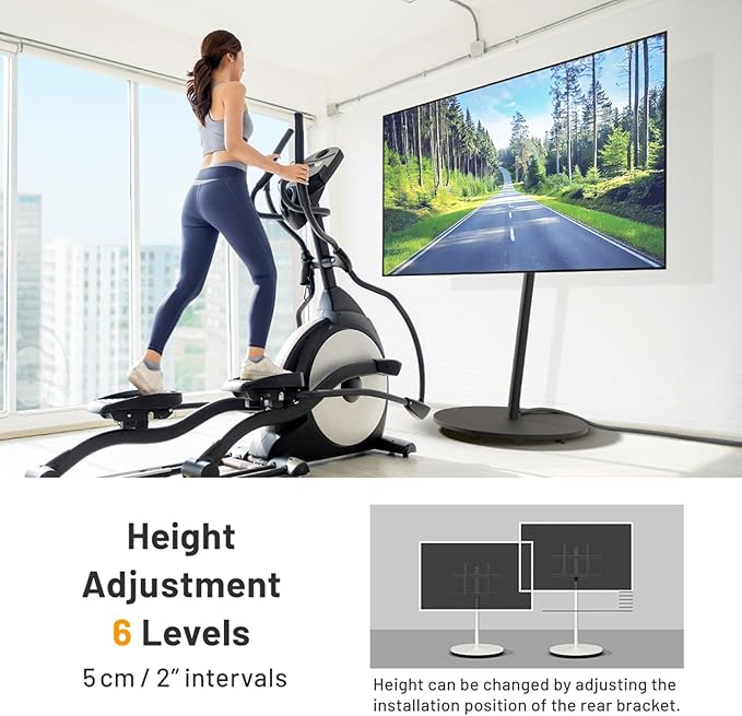 WALL Seven Stand A2 Grand | Rolling TV Stand - Image 8