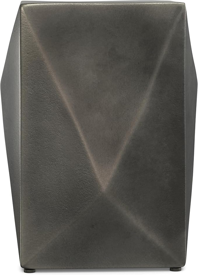 SIMPLIHOME Danner Metal Side Table in Graphite, 14-inch Round, Cast Aluminum - Image 5
