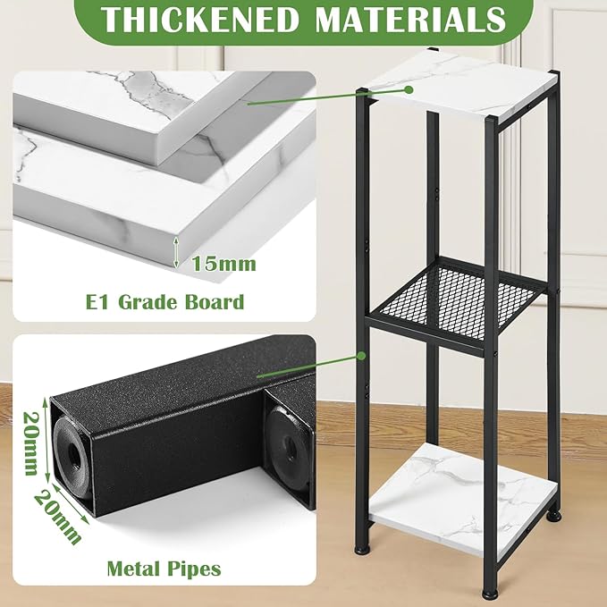 Extra Tall Plant Stand Indoor, 40 Inch Plant Stands, 3 Tier Metal Plant Stand - Image 2