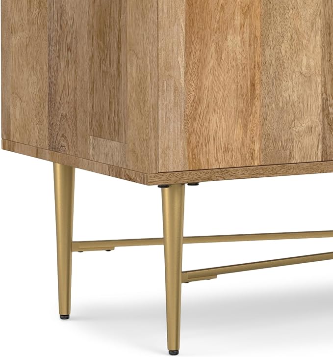 SIMPLIHOME Fallon SOLID MANGO WOOD 60 inch Wide Contemporary TV Media Stand in - Image 11