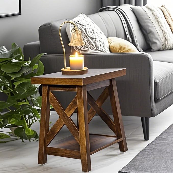 Rustic End Table, Farmhouse Side Table - Image 7
