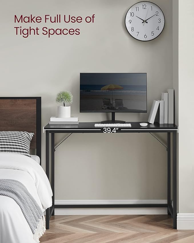 VASAGLE Computer Desk, Gaming Desk, Home Office Desk, - Image 6