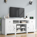 DWVO Farmhouse TV Stand for 75/80 Inches TVs, Entertainment Centers Furniture by DWVO