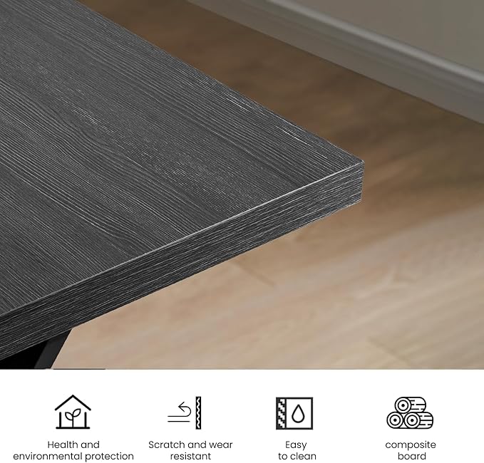 70.9 Inch Executive Desk, Large Office Computer Desk - Image 6