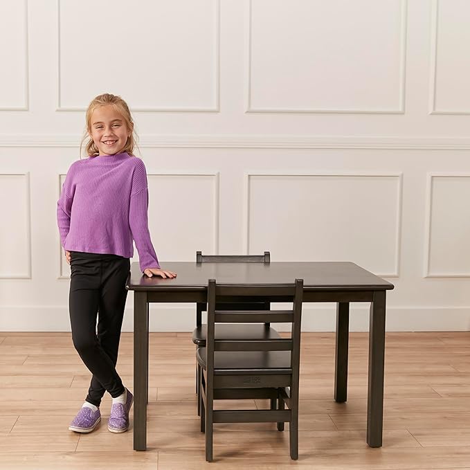 ECR4Kids 24in x 36in Rectangular Hardwood Table and Chair Set, 12in Seat Height - Image 9