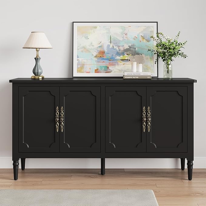 Console Cabinet, Wood Buffet Cabinet, Media Cabinet by FansaFurn