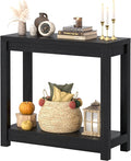 Small Farmhouse Wood Entryway Table Narrow Console Table by Besiost