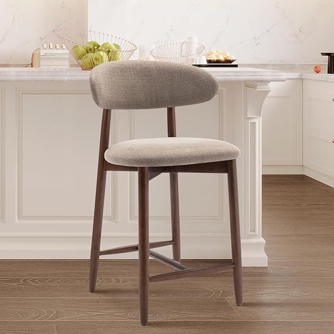 COLAMY Counter Height Bar Stools Set of 4, Kitchen Bar Stools - Image 8