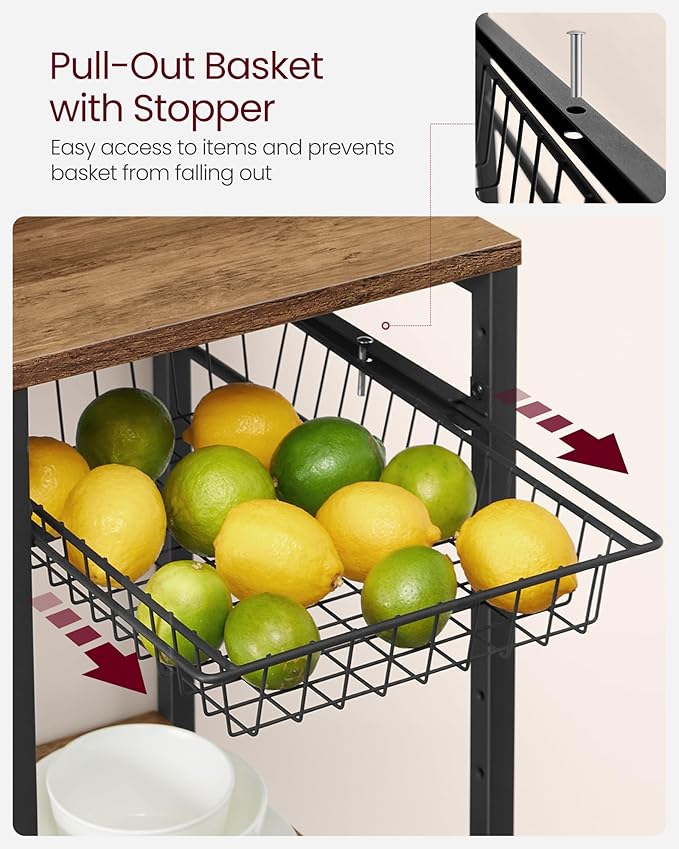 VASAGLE Baker's Rack, Coffee Bar Stand - Image 9