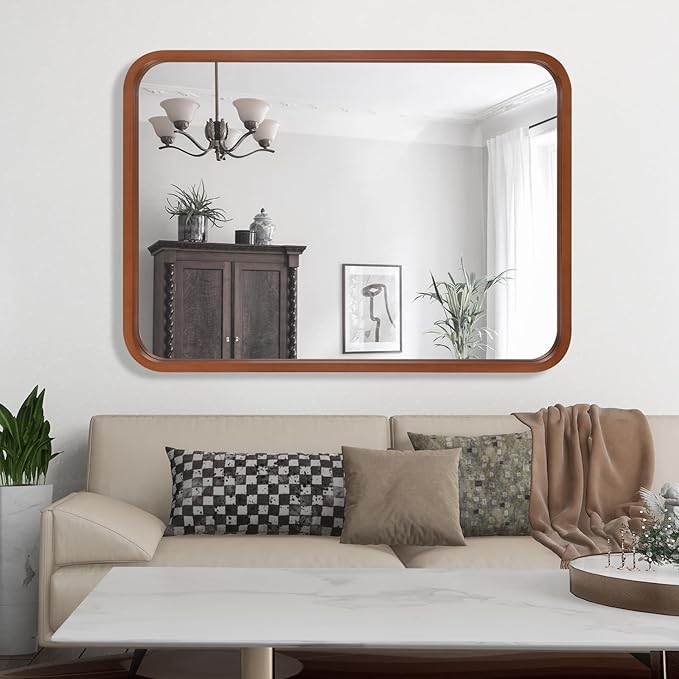 WallBeyond 30x40 Inch Wood Mirror - Image 8