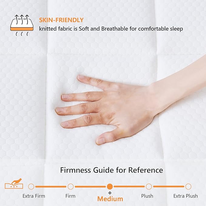 King Size Mattress, 14 Inch Hybrid Mattress King Size in a Box, Gel Memory Foam - Image 4