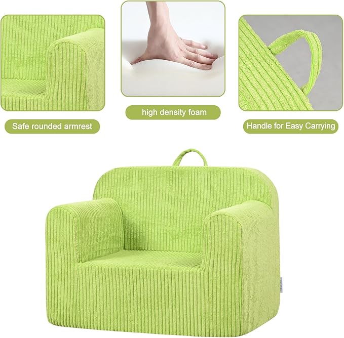 Kids Sofa, 2-in-1 Comfy Toddler Couch, Soft Sherpa Fold Out Toddler Chair - Image 7