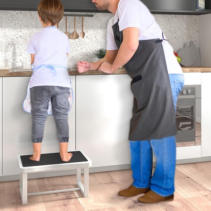 Wooden Step Stool with 500 Pounds, Wide Bed Step Stool - Image 7