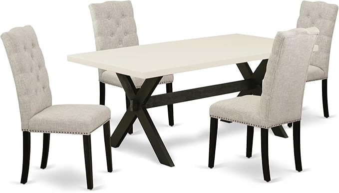 East West Furniture X627EL635-5 5 Piece Dining Room Table Set Includes a by EastWestFurniture