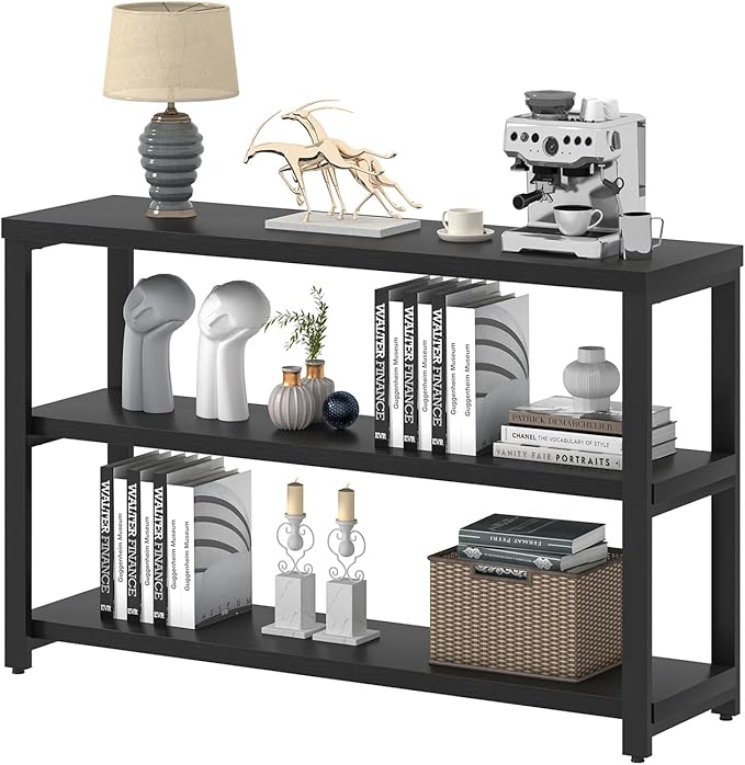 EXCEFUR Industrial Entryway Table, 3 Tier Console Table - Image 8