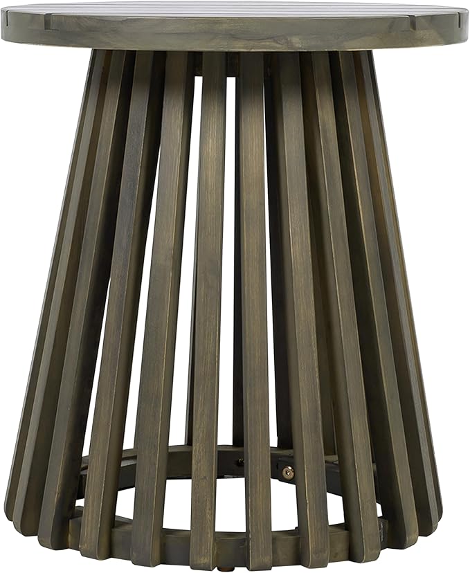 Christopher Knight Home Taki Acacia Wood Patio Coffee Table, Round Table - Image 7