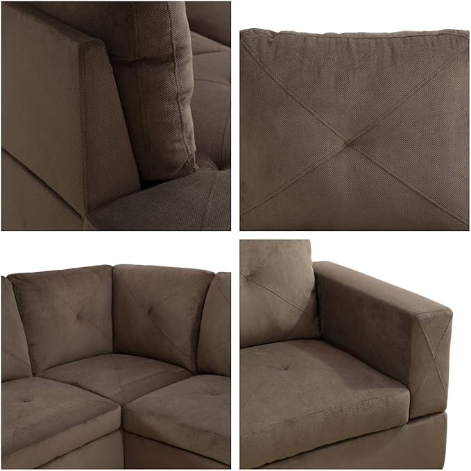 NAYSAYE L Shaped Couch, Modular Sectional Couch - Image 5