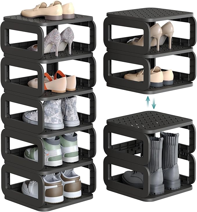 SONGMICS Shoe Rack, Shoe Organizer, 6 Shelves, Shoe Storage, Narrow Shoe Shelf by SONGMICSbySONGMICSHOME