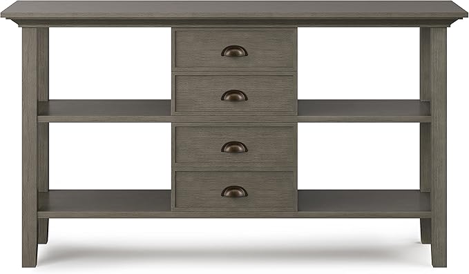 SIMPLIHOME Redmond SOLID WOOD 54 inch Wide Transitional Console Sofa Table in - Image 5