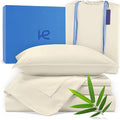 Kickoff Viscose Bamboo Sheets King Size 4-pc 100% Organic Bamboo Viscose Bed by KickoffHome