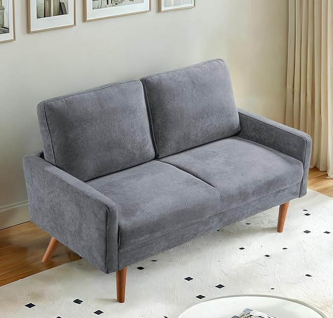 Kent Velvet Loveseat Sofa, European Style - Image 4