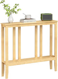 ELYKEN Console Tables for Entryway, 36.2" Long 2 Tier Hallway Table Behind Couch by ELYKEN